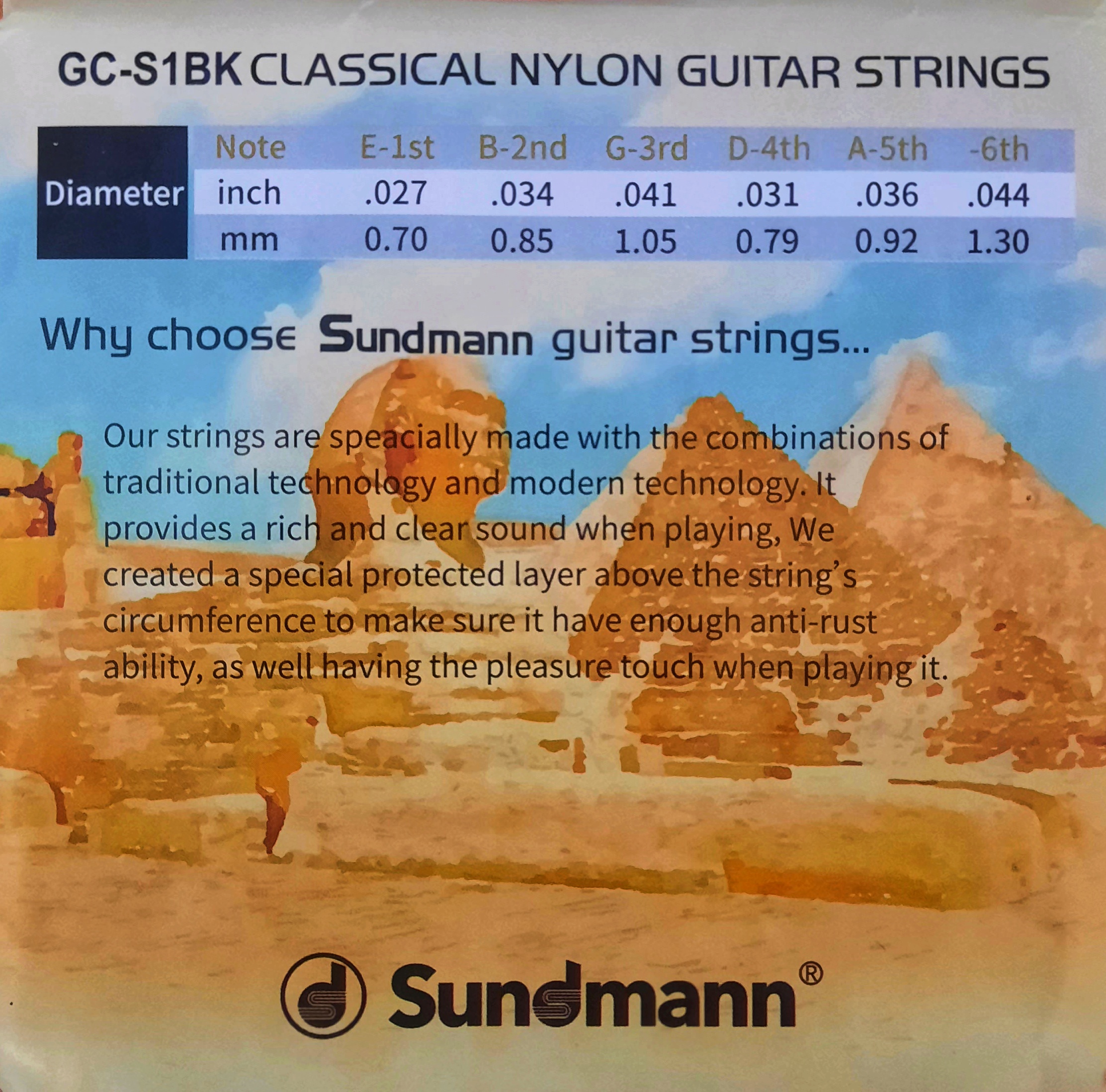 سیم گیتار کلاسیک sundmann