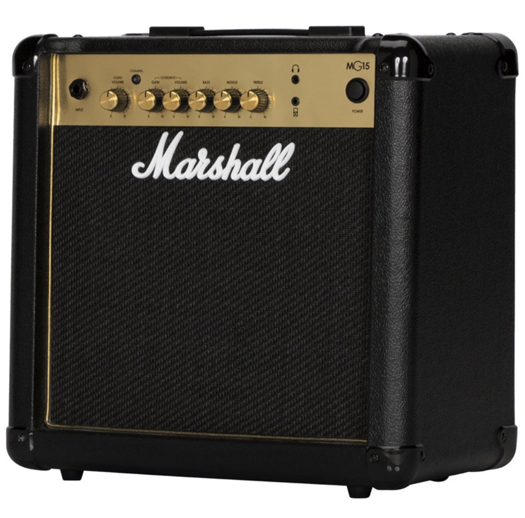 امپ گیتار الکتریک Marshall مدل MG15 gold